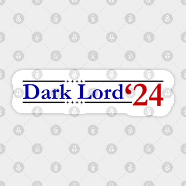 Dark Lord 2024 - Horizontal Sticker by DefinitelyNotVoldemort